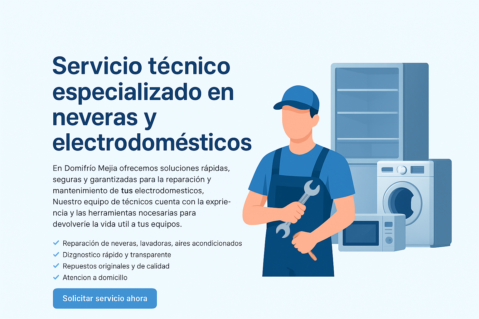 Servicio técnico de neveras y lavadoras en Cartagena