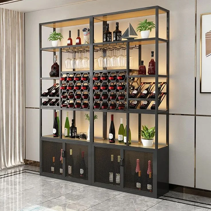 Mueble bar vinera moderno metal