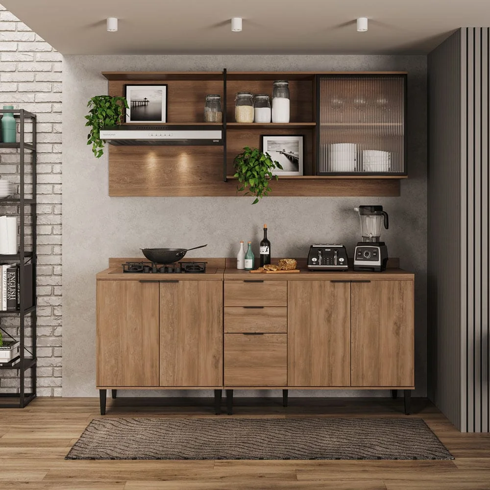 Mueble de cocina moderno en madera